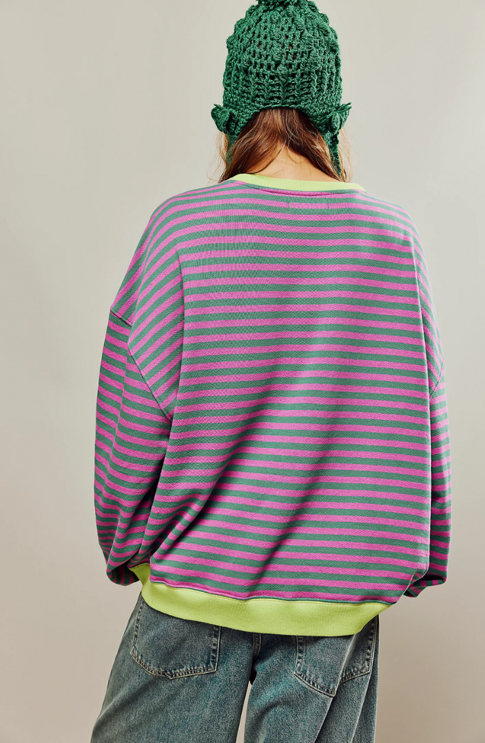 Paula | Striped Round-Neck Pullover