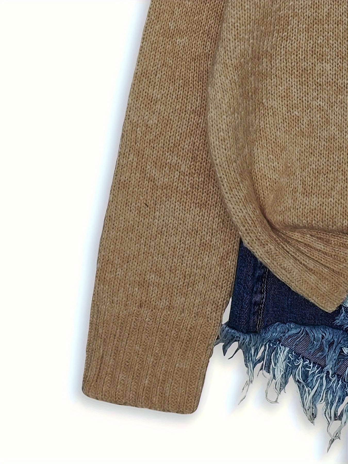 Striktrøje Dame – Pullover med katteprint og mønstret design til hverdag, arbejde og lag-på-lag