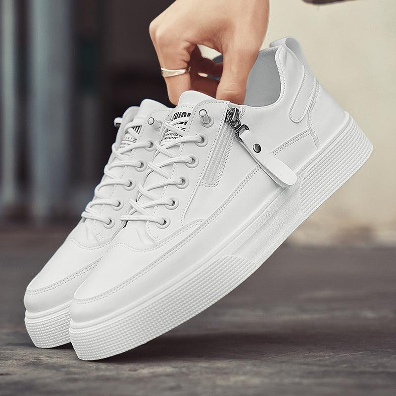 Sneakers Herre – Stilrene Sko med Side Lynlås og Snørebånd
