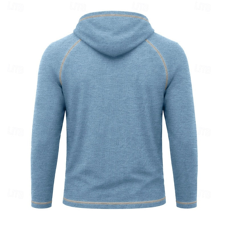 Hættetrøje Herre – Klassisk Hoodie med Snøre
