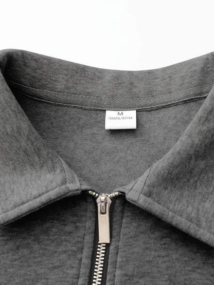 Half-Zip Pullover Herre – Klassisk Striktrøje med Lynlås