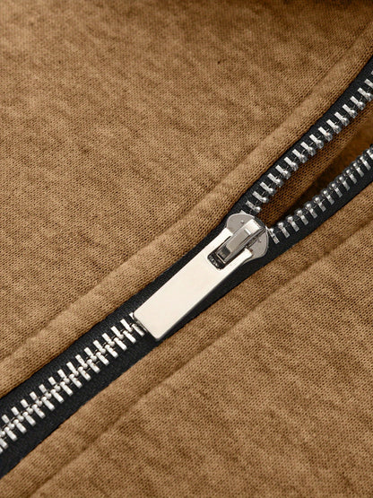 Half-Zip Pullover Herre – Klassisk Striktrøje med Lynlås