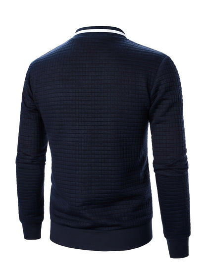 Raymond | Textured Zip-Up Bomber Jacket