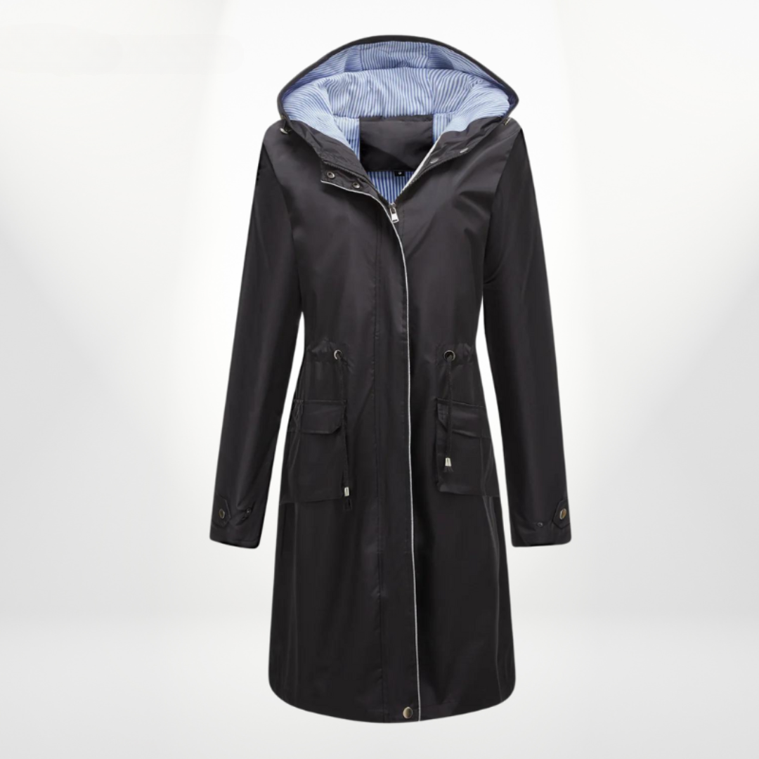 Trenchcoat Dame – Vandafvisende Regnfrakke med Elegant Design