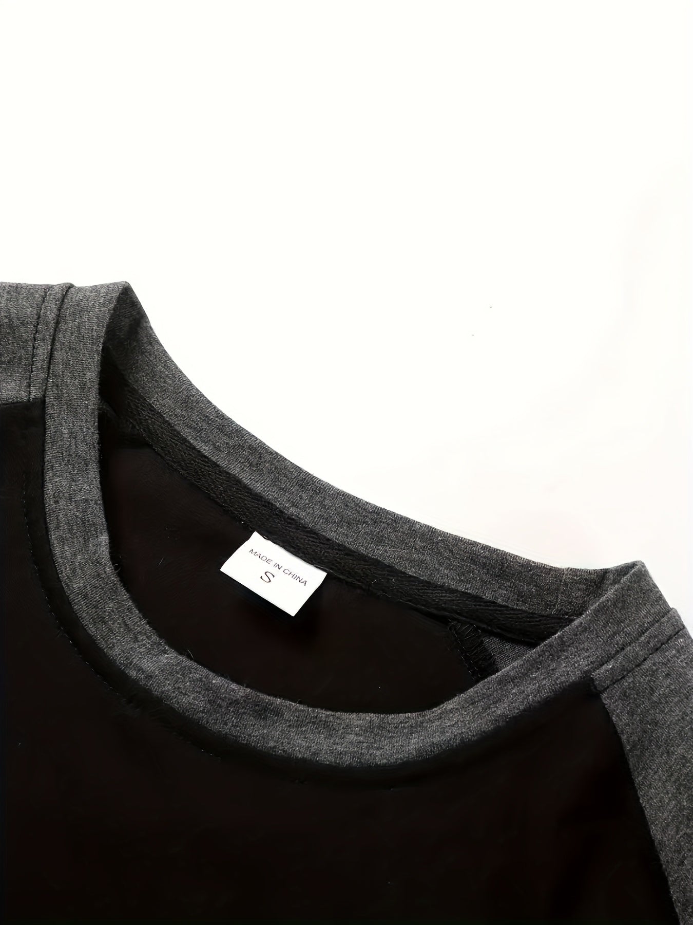 Langærmet Top Herre – Basisbluse med tofarvet design og lange ærmer til hverdag, arbejde og lag-på-lag