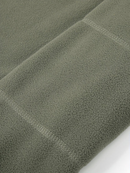 Striktrøje Herre – Pullover med half-zip lynlås og ståkrave til hverdag, arbejde og lag-på-lag i Olivengrøn Drab og Sort – Grayson