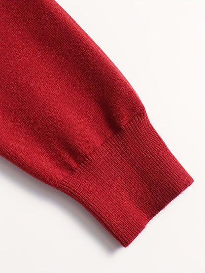 Striktrøje Herre – Pullover med høj hals og klassisk design til hverdag, arbejde og lag-på-lag i Sort og Hvid – Everett