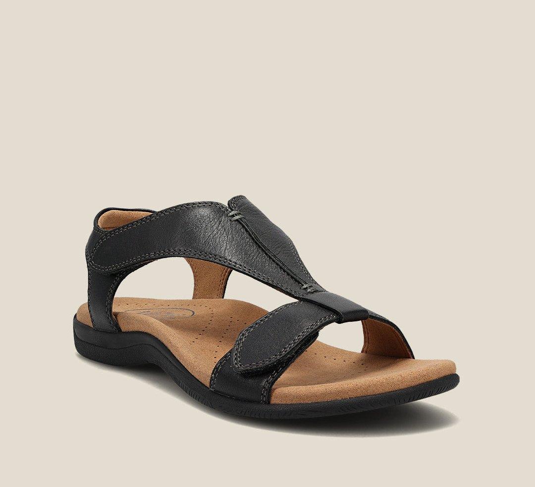 T-rem sandaler til dame i vegansk læderlook