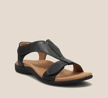 T-rem sandaler til dame i vegansk læderlook
