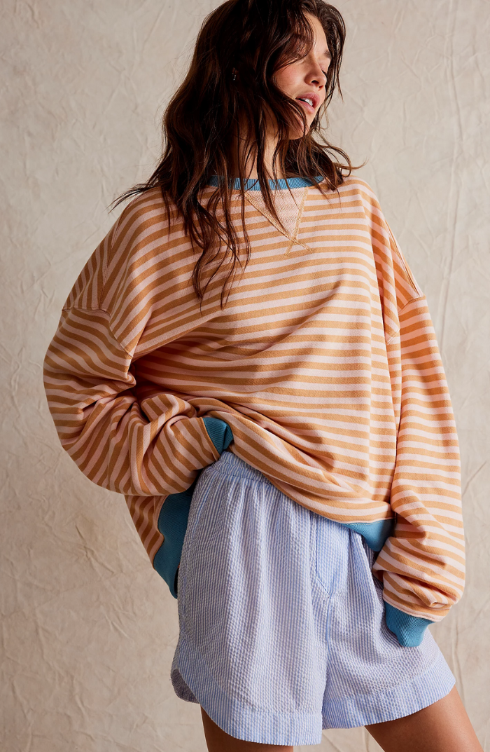Paula | Striped Round-Neck Pullover