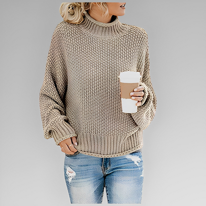 Vintertrøje Dame – Varm Strikpullover med Stilfuldt Design