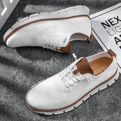 Sneakers Herre – Sommer Sko med Strikket Look og Chunky Sål