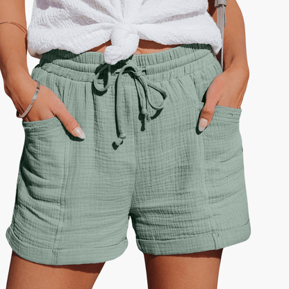 Shorts dame med afslappet pasform og lommer