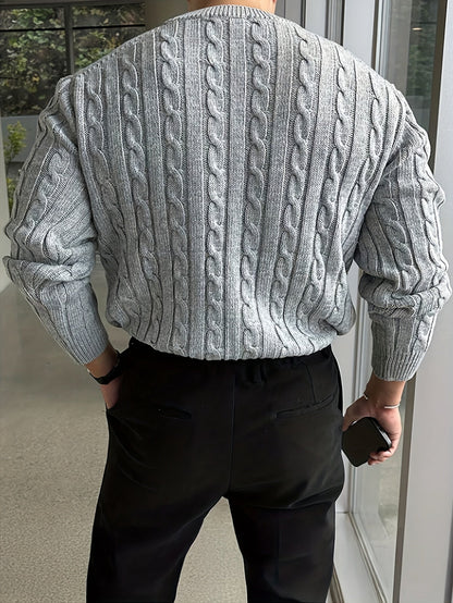 Preston | Twisted Cable Pullover Sweater