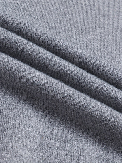 Striktrøje Herre – Pullover med høj hals og klassisk design til hverdag, arbejde og lag-på-lag i Sort og Hvid – Everett