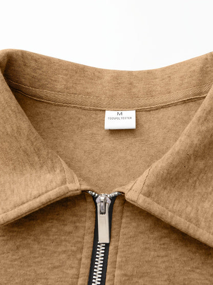 Half-Zip Pullover Herre – Klassisk Striktrøje med Lynlås