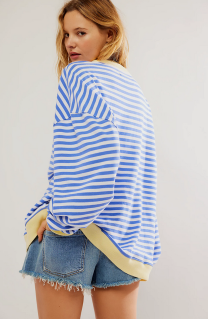 Paula | Striped Round-Neck Pullover