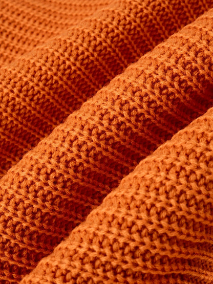 Ribstriktrøje Dame – Klassisk Langærmet Pullover