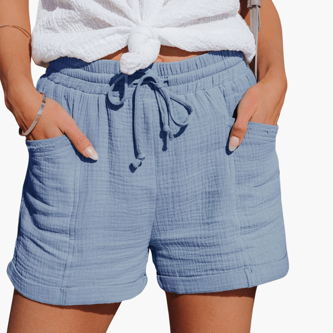 Shorts dame med afslappet pasform og lommer