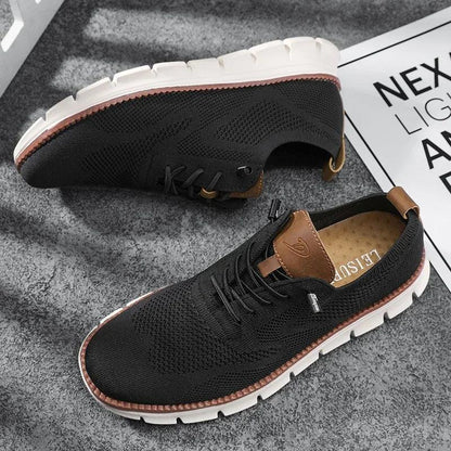 Sneakers Herre – Sommer Sko med Strikket Look og Chunky Sål