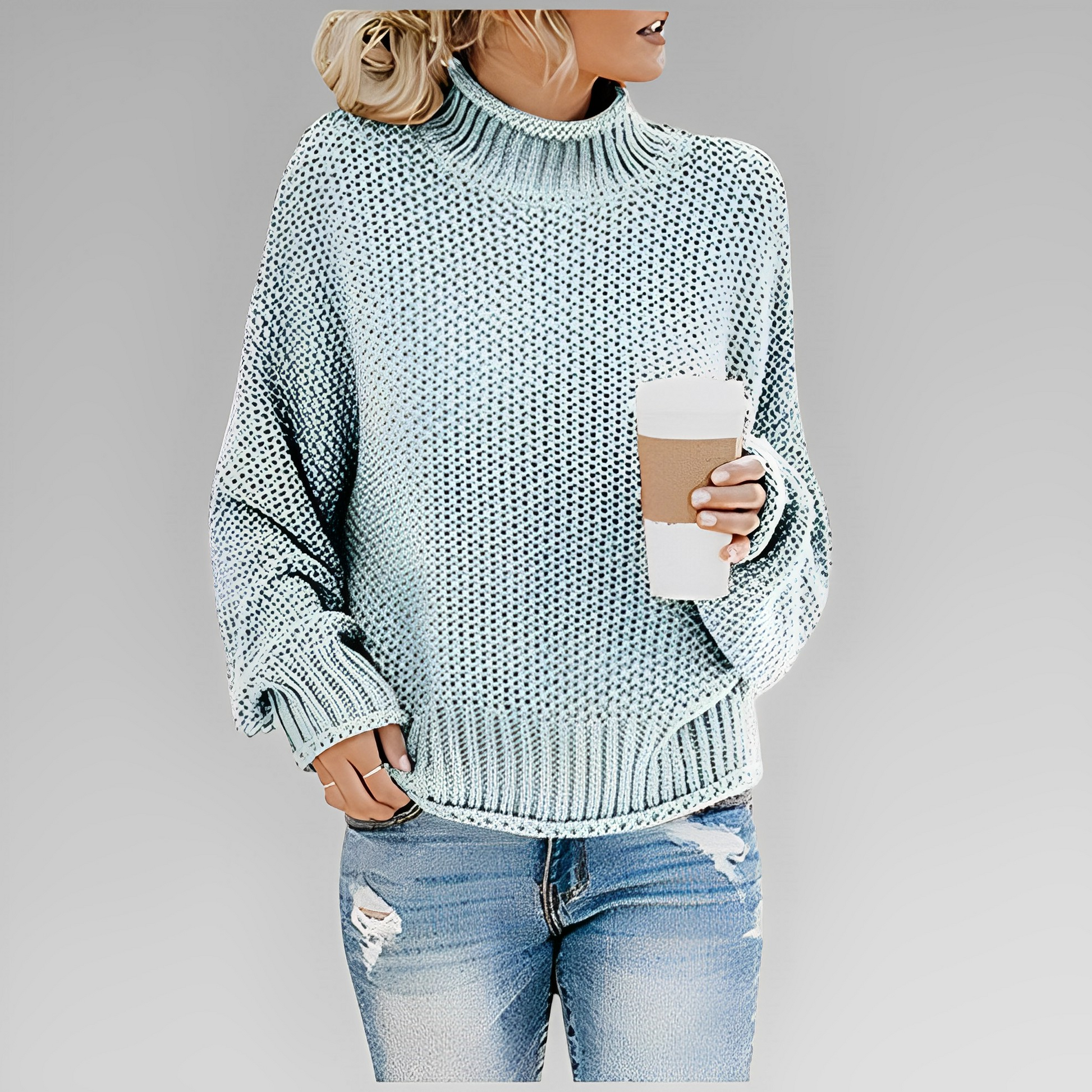 Vintertrøje Dame – Varm Strikpullover med Stilfuldt Design