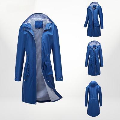 Trenchcoat Dame – Vandafvisende Regnfrakke med Elegant Design