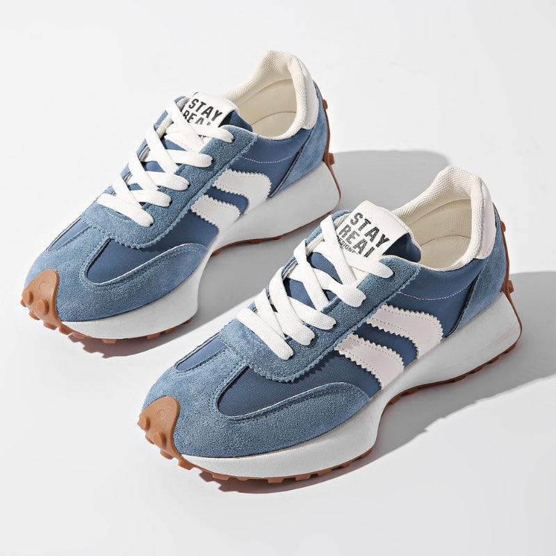 Grace | Afslappede Retro Dame Sneakers med Ruskindpaneler