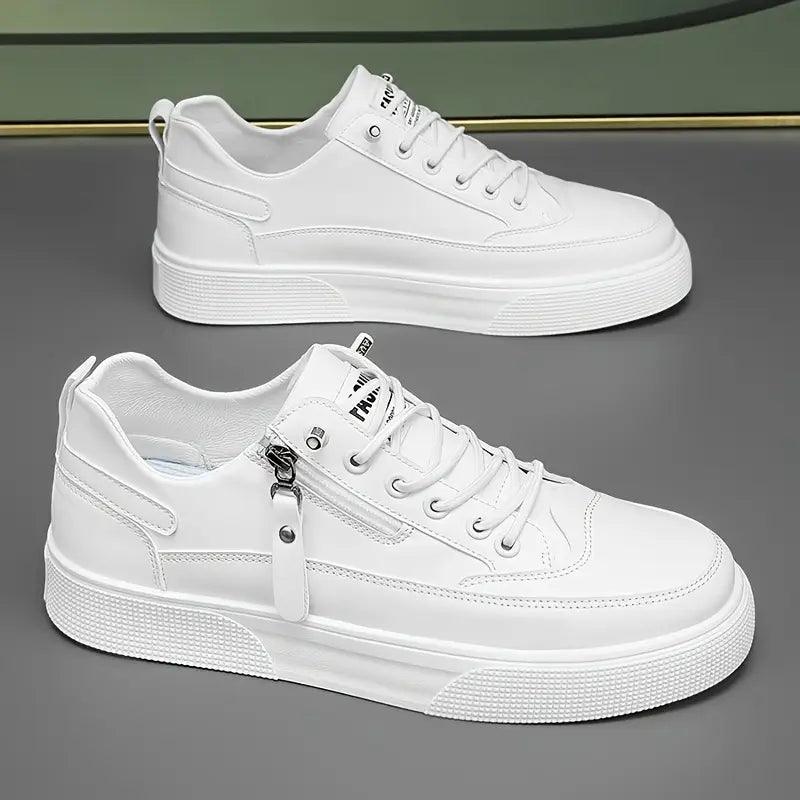 Sneakers Herre – Stilrene Sko med Side Lynlås og Snørebånd