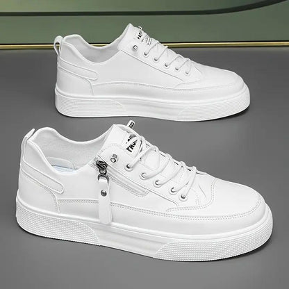 Sneakers Herre – Stilrene Sko med Side Lynlås og Snørebånd
