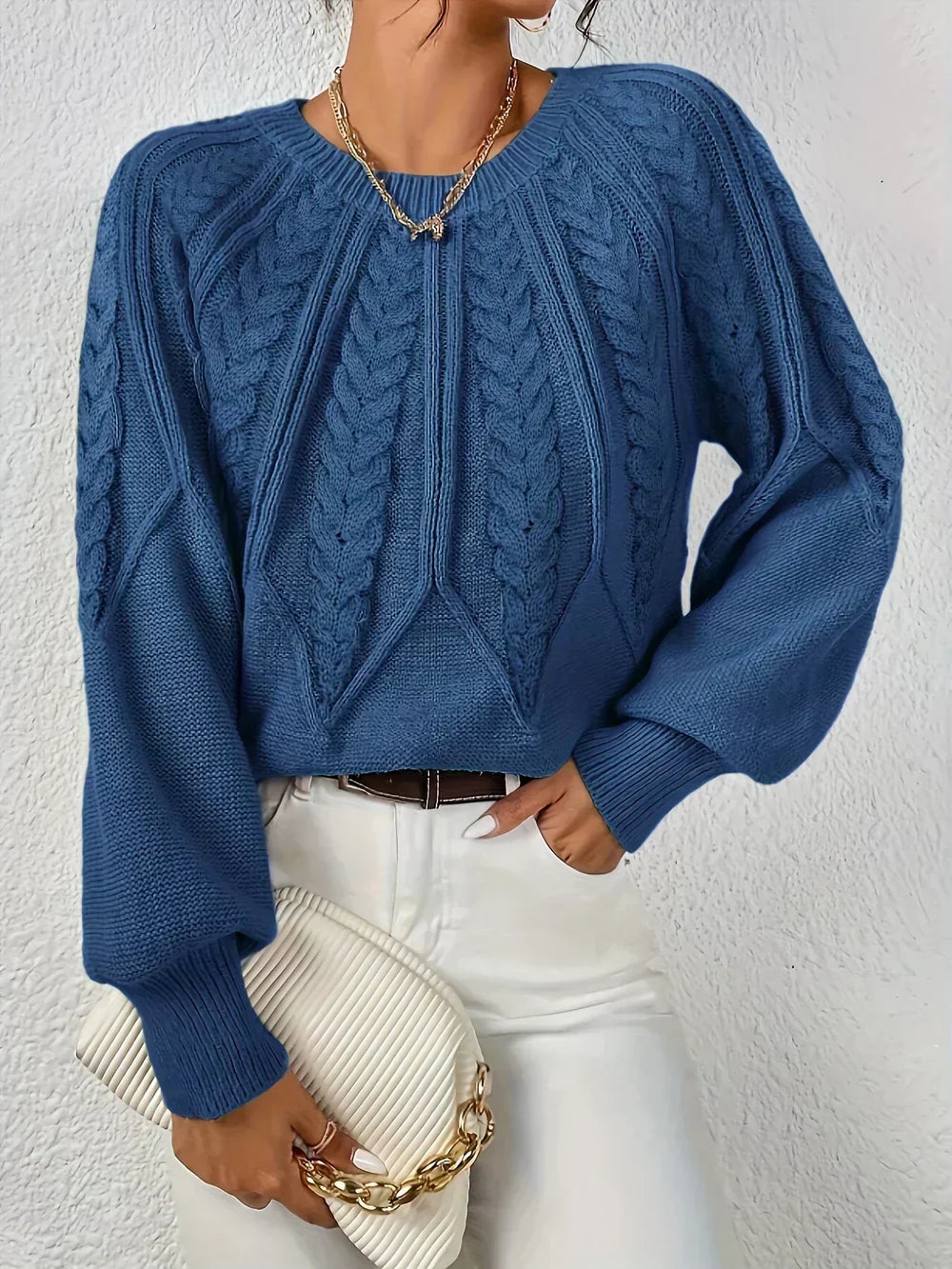 Striktrøje Dame – Moderne Pullover med Blød Pasform
