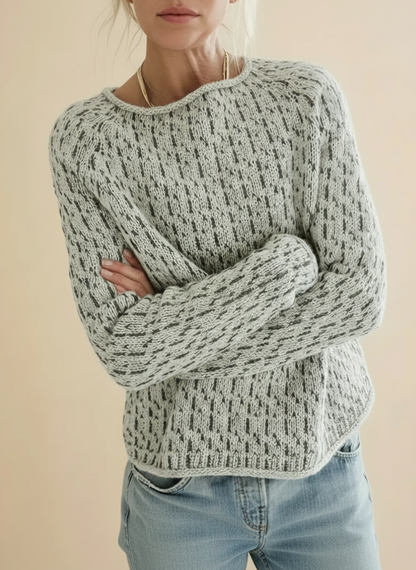 Striktrøje Dame – Elegant Pullover med Bådudskæring
