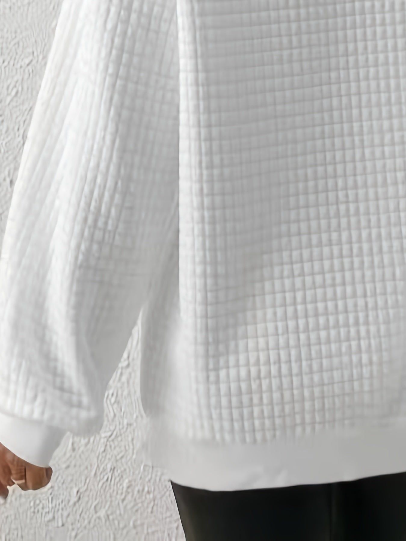 Quarter-Zip Pullover Dame – Striktrøje med Kort Lynlås