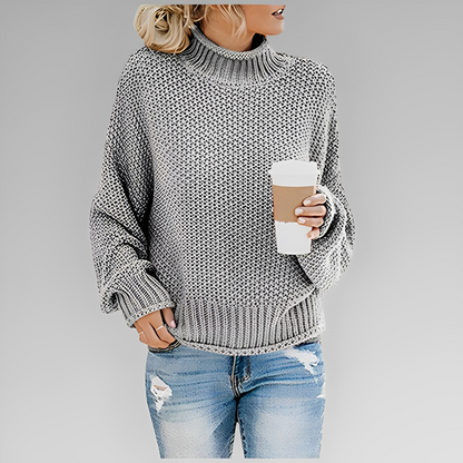 Vintertrøje Dame – Varm Strikpullover med Stilfuldt Design