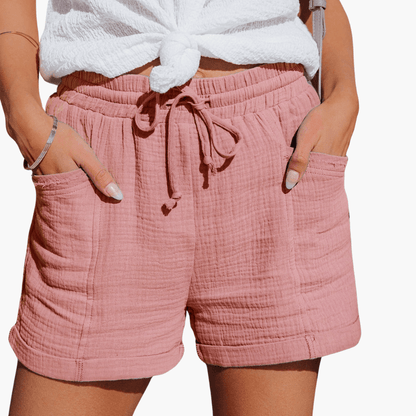 Shorts dame med afslappet pasform og lommer