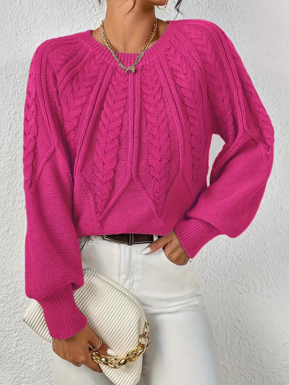 Striktrøje Dame – Moderne Pullover med Blød Pasform