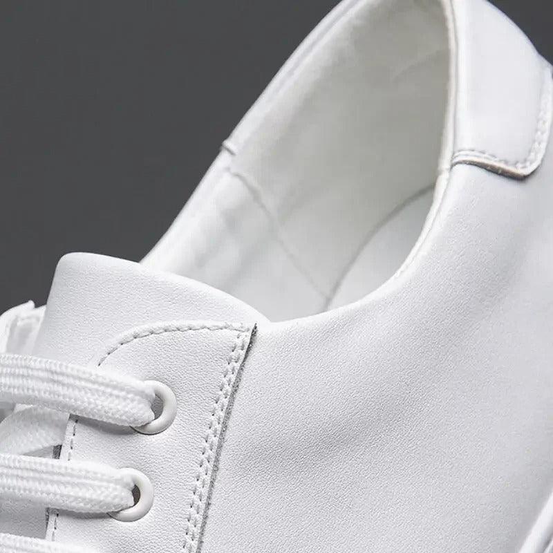 Sneakers Herre – Pæne Lace-Up Sko i Læderlook