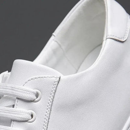 Sneakers Herre – Pæne Lace-Up Sko i Læderlook