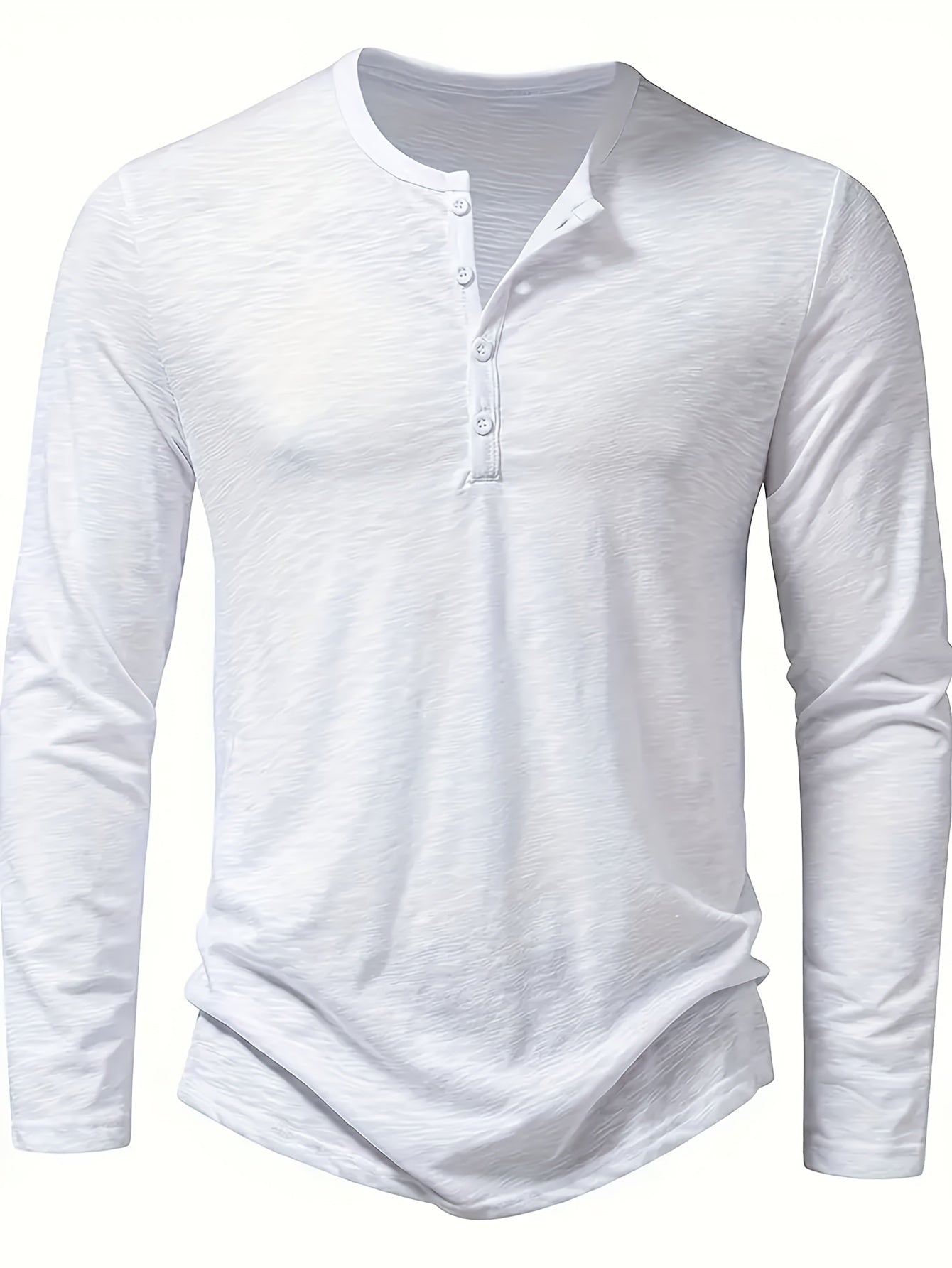 Henley Trøje Herre – Langærmet henley med klassisk design til hverdag, arbejde og lag-på-lag i Militærgrøn og Khaki – Dalton