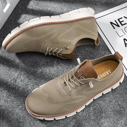 Sneakers Herre – Sommer Sko med Strikket Look og Chunky Sål