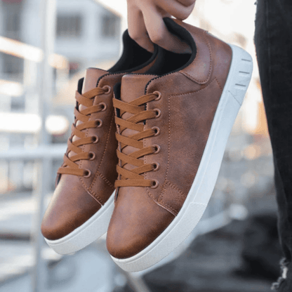 Sneakers Herre – Klassiske Low-Top Sko med Hvid Sål