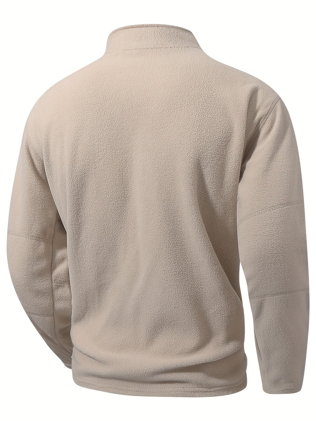 Striktrøje Herre – Pullover med half-zip lynlås og ståkrave til hverdag, arbejde og lag-på-lag i Olivengrøn Drab og Sort – Grayson