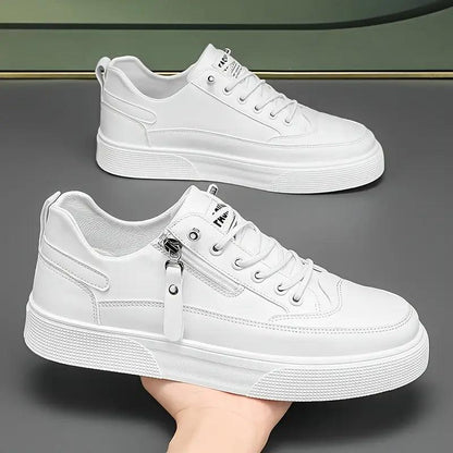 Sneakers Herre – Stilrene Sko med Side Lynlås og Snørebånd