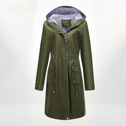 Trenchcoat Dame – Vandafvisende Regnfrakke med Elegant Design