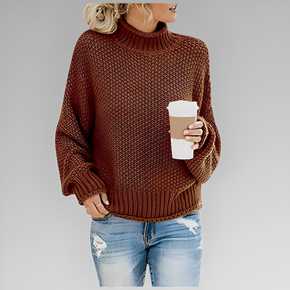 Vintertrøje Dame – Varm Strikpullover med Stilfuldt Design