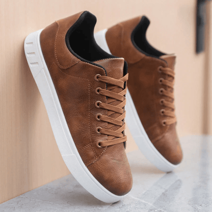 Sneakers Herre – Klassiske Low-Top Sko med Hvid Sål