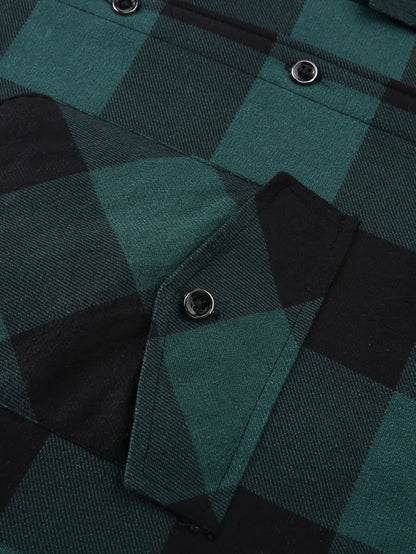 Skjortejakke Herre – Overshirt-jakke med hætte til efterår, overgangsvejr og hverdag