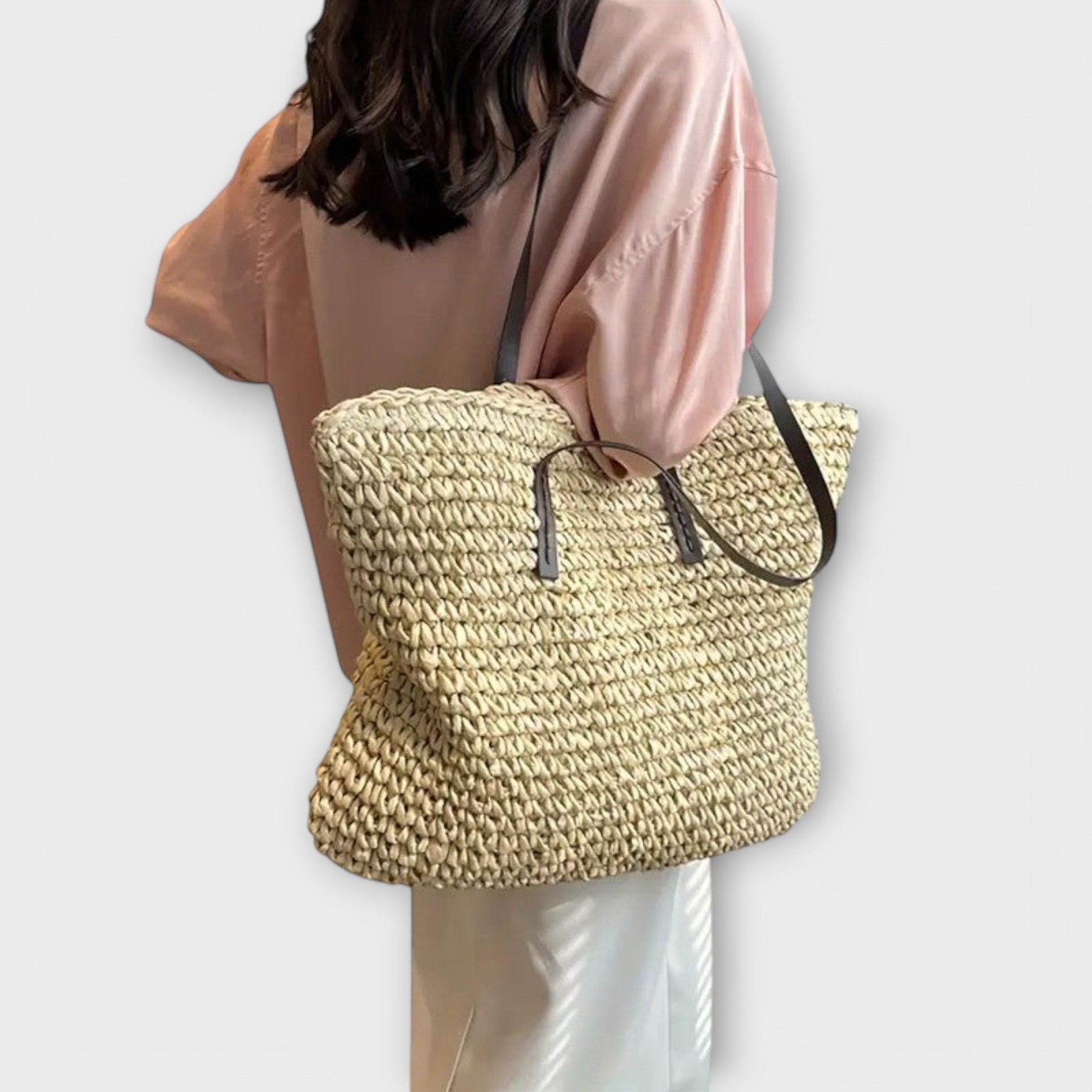 Flettet Taske Dame – Flettet taske med flettet design til hverdag, arbejde og rejse