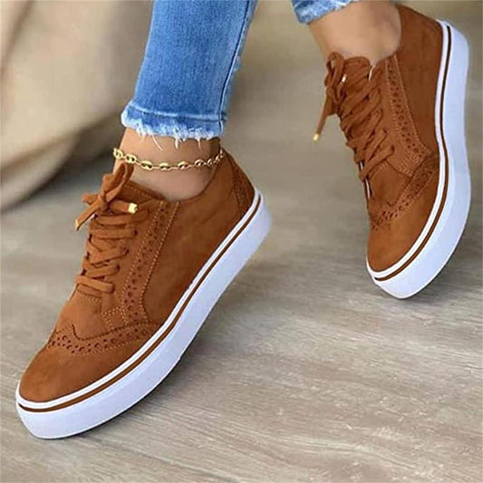 Platform Sneakers Dame – Trendy Sneakers med Snøre