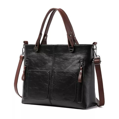 Skuldertaske Dame – Vintage Crossbody Taske med Rummeligt Design