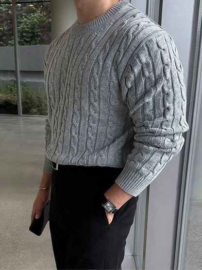 Preston | Twisted Cable Pullover Sweater